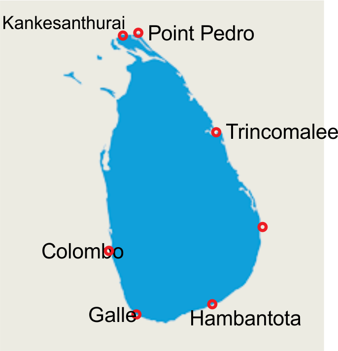 SRI LANKA MAP