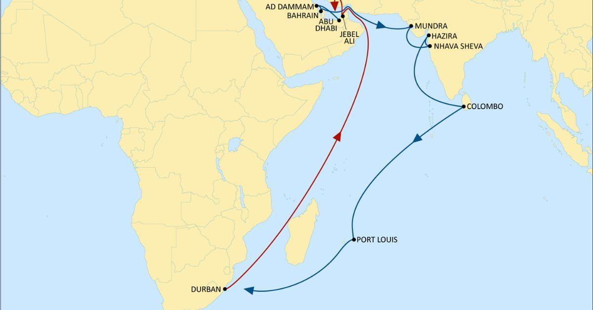 MSC India to South Africa service