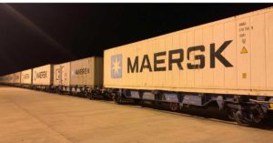 Maersk reefer container train Original