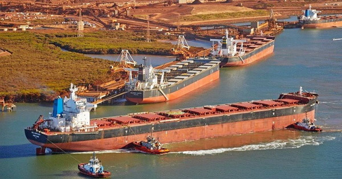 kmb iron ore exports 