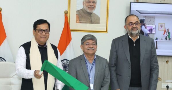 Sonowal Flagging Green Tug