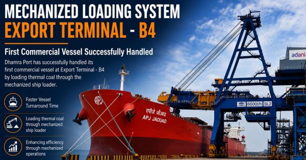 Dhamra Port Handles First Commercial Vessel