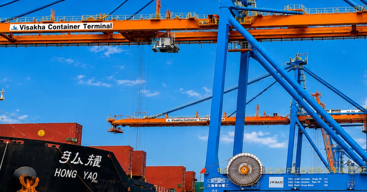 Visakha Container Terminal handles record 108 Out-of-Gauge containers