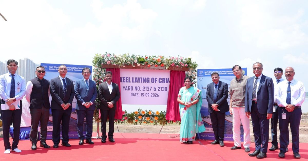GRSE lays keels for two coastal research vessels for GSI