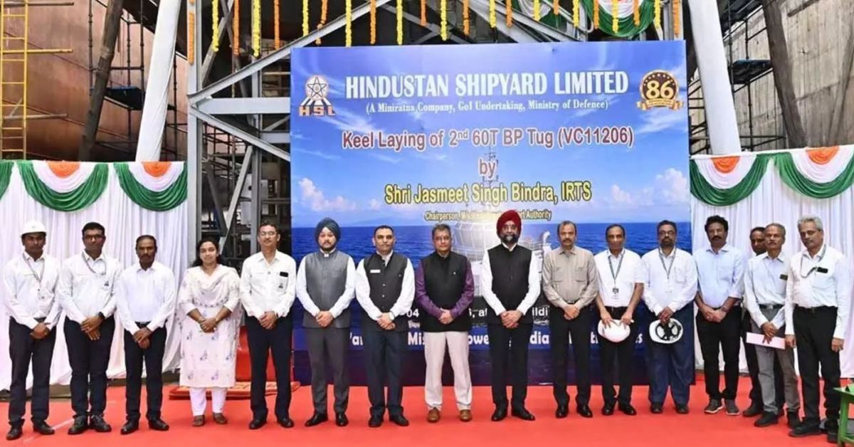 HSL lays keel for 60-tonne bollard pull tug