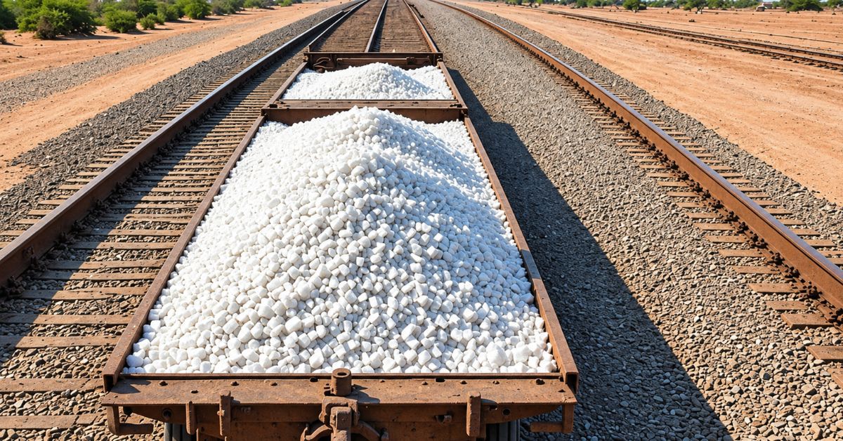 Kutch cargo terminal, salt train
