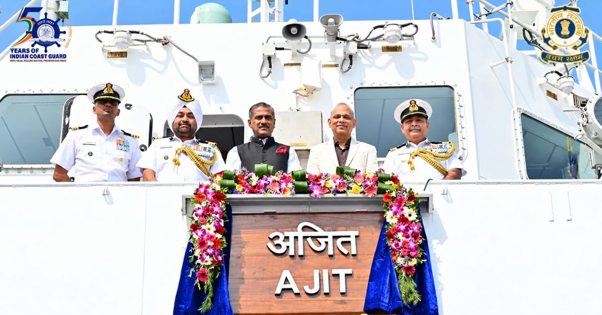 ICGS Ajit Commissioned at Goa Shipyard