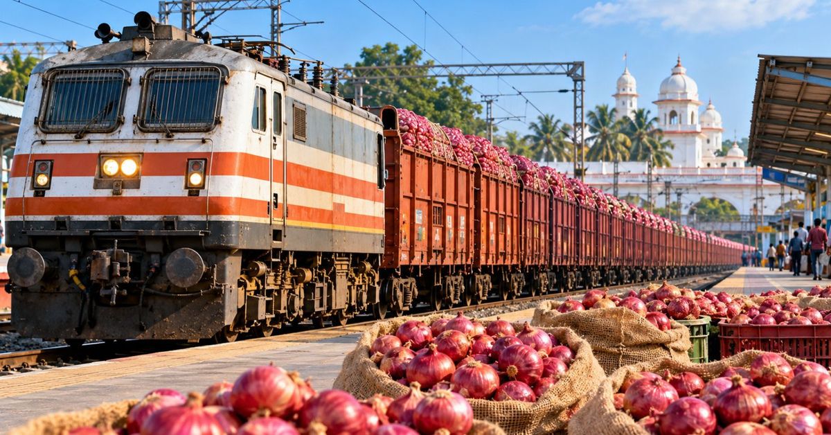 Kanda Express Extends to Tripura with 440-Tonne Onion Consignment